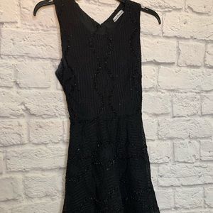 Black detailed dress